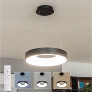Brilagi - Lustră LED dimabilă suspendată pe cablu FALCON II LED/67W/230V Ø 40 cm, neagră + telecomandă