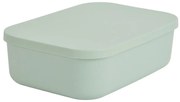 Cutie de depozitare verde-deschis din plastic cu capac 24x18x8 cm – Homéa