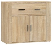 vidaXL Dulap, stejar sonoma, 80x33x70 cm, lemn compozit
