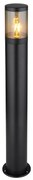 Stalp mediu pentru exterior design modern IP44 Xeloo negru, fumuriu