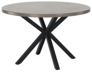 Masă de luat masa, gri carbon / negru, diametru 120 cm, MEDOR