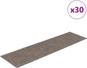 vidaXL Covorașe autoadezive pentru scări, 30 buc., 76x20 cm, bej, dreptunghiulare