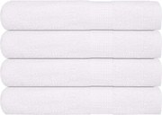 vidaXL Prosoape FROGN 4 buc., alb, 100x200 cm, 360 g/m²