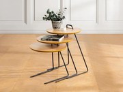 Set 3 măsuțe consolă Paniki (natural). 1094357