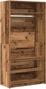 vidaXL Șifonier, lemn vechi, 100 x 50 x 200 cm, lemn prelucrat