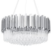Lustra suspendata, Cristale de Sticla, Glamour Silver 80