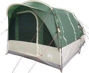 vidaXL Cort de camping pentru 3 persoane, verde, impermeabil