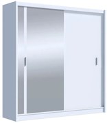 Dulap cu oglindă SABRINA alb 203x215 cm