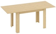 HOMCOM Masa extensibilă, 140-180 cm, finisaj lemn natural, pentru 6-8 persoane | Aosom Romania