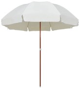 vidaXL Umbrelă soare de grădină cu stâlp din oțel, nisipiu, 300 cm