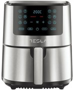 Friteuza cu aer cald Tesla AF501BX, 1300W, 5 l, 12 programe, Acoperire antiaderenta, Ecran tactil, Inox