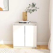vidaXL Dulap lateral, alb, 60x36x65 cm, lemn masiv de pin
