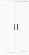 vidaXL Pantofar, alb extralucios, 55x35x108 cm, lemn prelucrat