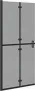 vidaXL Perete de duș Walk-In Negru 90 x 6.5 x 190 cm