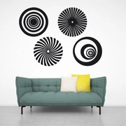 Sticker perete Optical Illusion Circles