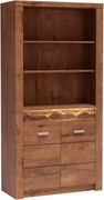 Vitrina INFINITY I-05, frasin deschis, PAL melaminat, 96x42x192 cm