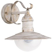 Brilagi - Aplica de perete pentru exterior MOLDE 1xE27/60W/230V IP44 alb/patină