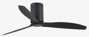 Ventilator de tavan modern cu telecomanda MINI TUBE FAN M negru mat