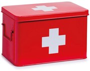 Trusă medicală metalică, cutie medicală, 32x20x20,5 cm, ZELLER, albă