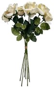 Buchet de trandafiri crem, 7 buc, h. 70 cm