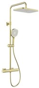 KFA Armatura 5756-910-31 - Set de duș MALAGA cu baterie termostatică, finisaj auriu periat