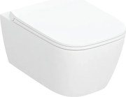 Set vas WC suspendat Geberit Smyle TurboFlush alb cu spalare verticala si capac softclose