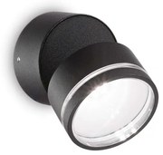 Aplica de perete exterior, IP54 OMEGA AP ROUND NERO 4000K