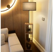 Lampă de podea AYD 1xE27/40W/230V maro/gri