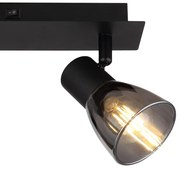 Spot de perete CLAUDE 2xE14/40W/230V negru Globo 54307-2
