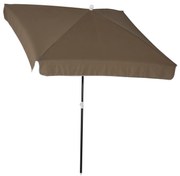 Outsunny Umbrelă Pătrată Externă, Protecție UV, 200x200cm, Design Modern, Cafea | Aosom Romania