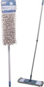 Mop din microfibră cu mâner telescopic, Ultra Clean, 44x14 cm