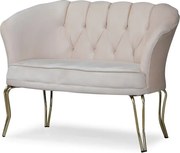 Canapea 2 locuri Viena  bej auriu