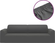 vidaXL Husă elastică pentru canapea 3 locuri poliester jersey antracit