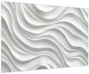 Tablou - Valuri Albe 3D (90x60 cm)