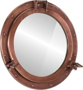 vidaXL Oglindă hubloul de pus pe perete Ø50 cm Aluminiu și Sticlă