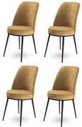 Set de scaune de sufragerie Dexa Cappuccino andBrown, 2 buc., 4 buc
