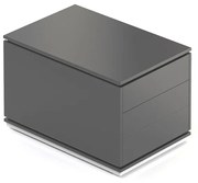 Container Creator 90,4 x 53,6 cm, 2 module - stânga, alb / antracit