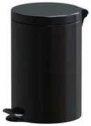 Coș de gunoi cu călcare, 12 l, negru