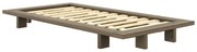 Pat maro din lemn de pin cu somieră 90x200 cm Japan – Karup Design