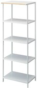 Etajeră alb mat din oțel 60x170x46,5 cm Tower – YAMAZAKI