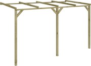 vidaXL Pergolă de perete, 2 x 4 x 2,2 m, lemn