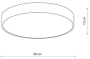 Plafonieră Brilagi CLARE 4xE27/40W/230V d. 50 cm bej