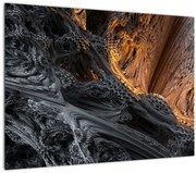 Tablou pe sticlă - Privire spre centru (70x50 cm)