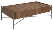 Masuta de cafea moderna design LUX Walnut and Black