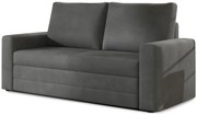 Canapea extensibila 2 locuri WAVE, gri inchis