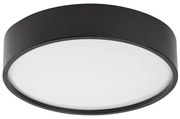 Plafoniera LED cu senzor de miscare si protectie IP44 Larcia negru, 28cm
