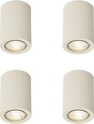 Set de 4 spoturi de tavan Japandi bej - Sprawl