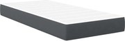 vidaXL Saltea de pat cu saltea Gri 80 x 200 cm țesătură