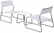 Set mobilier de grădină Leonn (pentru 2 persoane) (alb). 1096324