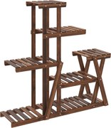 vidaXL Suport pentru flori, 95 x 25 x 96 cm, lemn masiv de brad